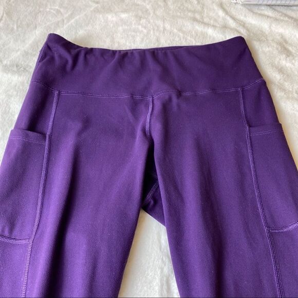 Luga Purple Leggings Size Large - Picture 5 of 8